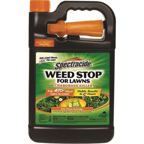 SPECTRACIDE HG-96587 Weed Stop for Lawns 128 oz. Ready-To-Use Weed Plus Crabgrass Killer