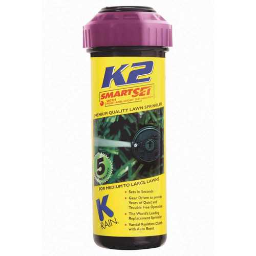 K-Rain 91032-THD K2 Smartset Reclaim Water Adjustable Pattern 5 in. Gear Drive Sprinkler - pack of 6