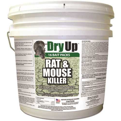 4 lbs. Dry Up Rat and Mouse Killer Pellets (4 oz. )