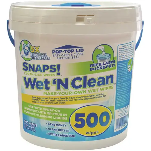 SNAPS! Wet N Clean Bucket White