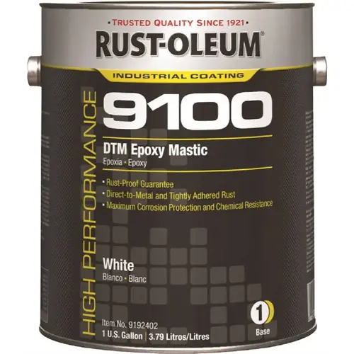 1 gal. 9100 System Part A White DTM Interior/Exterior Epoxy Mastic Paint