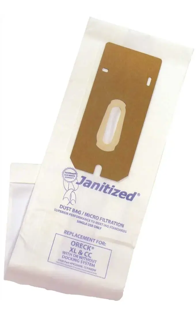 JANITIZED JAN-ORXLCC-2(8) Vacuum Bag for ORECK XL and JANITIZED JAN-ORXLCC-2(8) Vacuum Bag for ORECK XL and