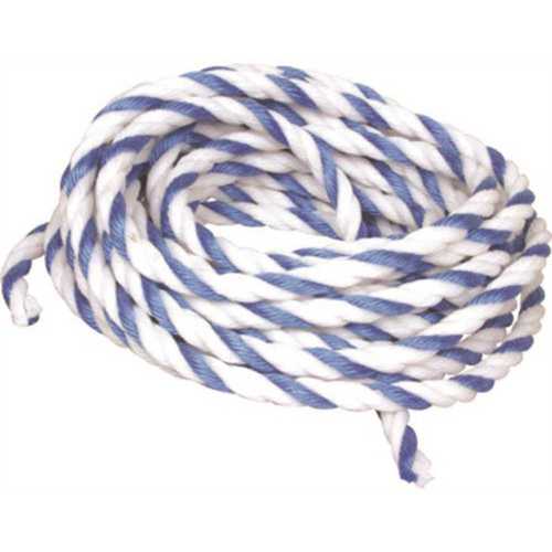 3/8 in. x 50 ft. Braided Blue and White Pool Rope