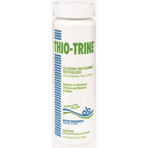 20 oz. Chlorine-Bromine Neutralizer- Sodium Thiosulfate Balancer or (Thio-Trine) Bottle Size Chlorine Stablizer