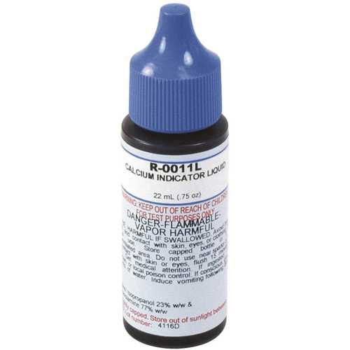 3/4 oz. Test Kit Replacement Reagent Refill Bottles Calcium Indicator Reagent