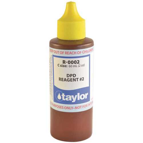 TAYLOR TAY-45-1003 2 oz. Bottle Test Kit Replacement Reagent Refill Bottles DPD Reagent #2