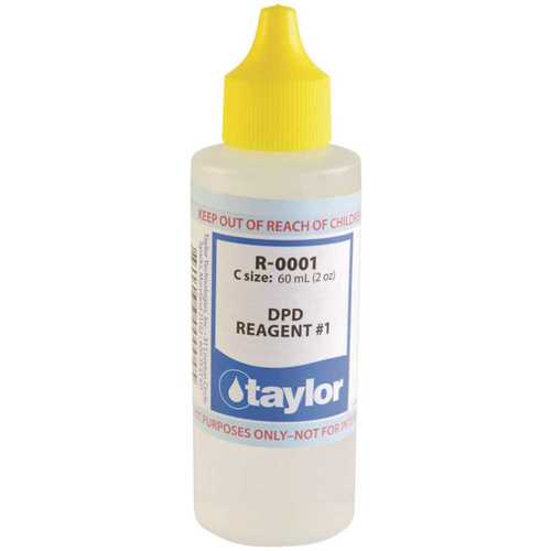 TAYLOR TAY-45-1002 2 oz. Bottle Test Kit Replacement Reagent Refill Bottles DPD Reagent #1
