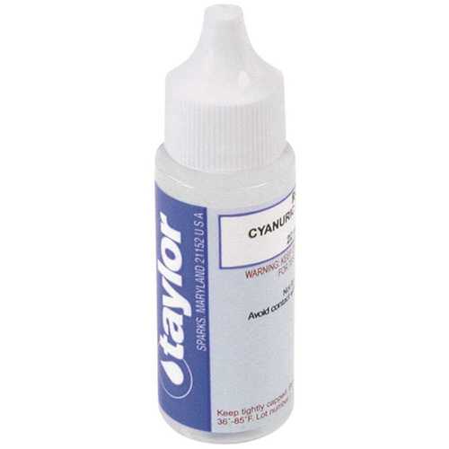 TAYLOR TAY-45-1137 3/4 oz. Test Kit Replacement Reagent Refill Bottles Cyanuric Acid Reagent