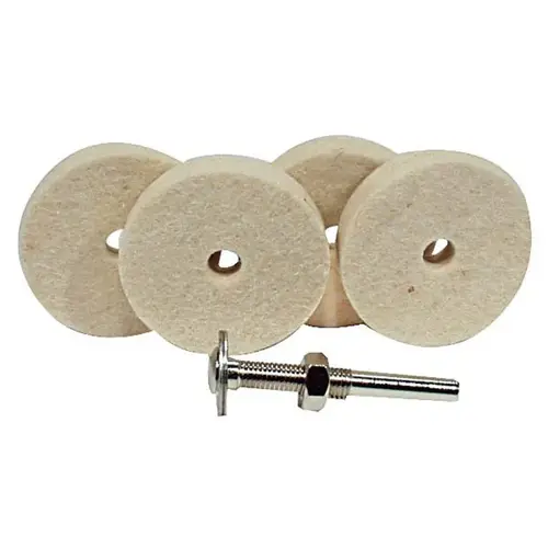 4 Wheel Polishing Kit - Felt