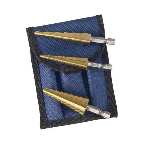 Titanium Step Drill Bit Set, Titanium