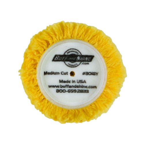 Yellow wool blend 4 ply twist grip pad