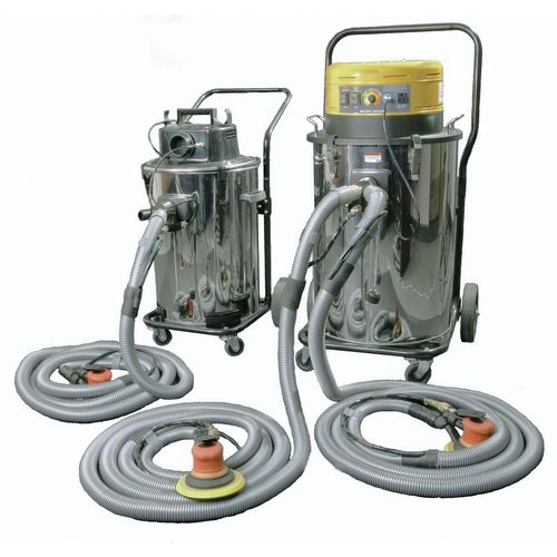Portable Dustless Dual Sanding Vacuum, 120 V, 1000 W, 41 in H x 31 in W x 21 in D