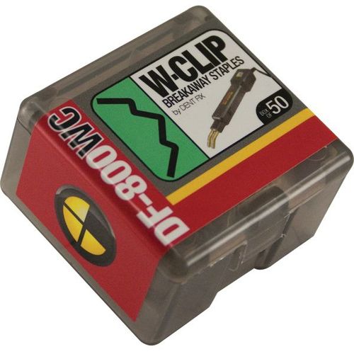 DF-800WC50 Breakaway Staple W-Clip, Stainless Steel, Use With: DF-400BR, DF-800BR Hot Stapler - pack of 50
