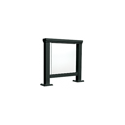 Matte Black 200 Series Aluminum Glass Railing System Large Showroom Display - No Base