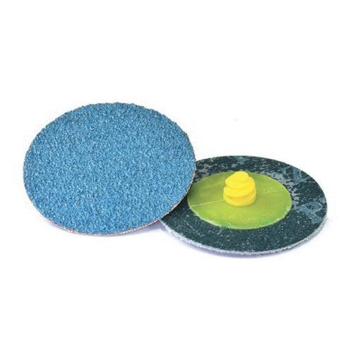 KOVAX 0727-24 Abrasive Disc, 2 in, 24 Grit, Super-Loc Attachment, Blue