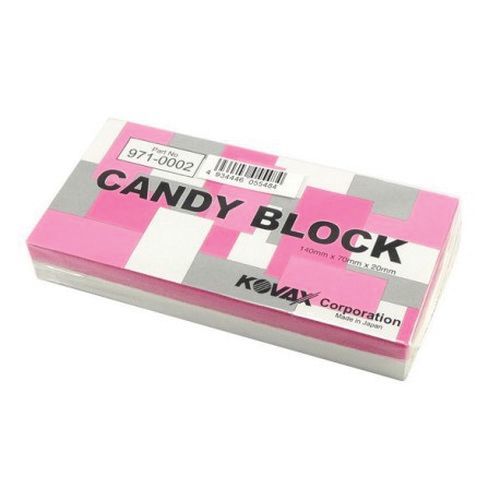 KOVAX 971-0002 Candy Block Pad, 70 mm W x 140 mm L, 20 mm THK, Paper Backing Attachment, Semi Soft Foam