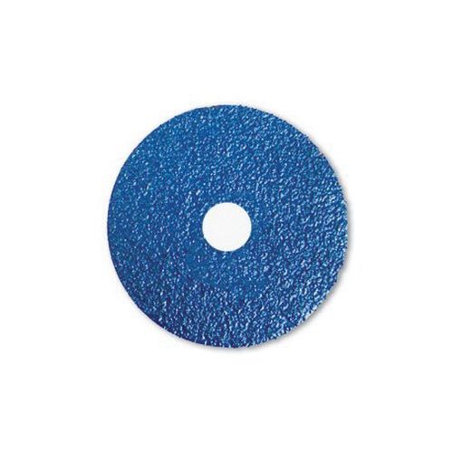 Resin Bonded Fiber Sanding Disc, 5 in, 24 Grit, Blue
