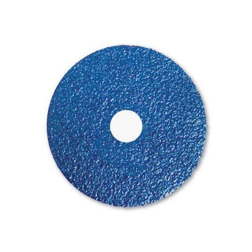 Resin Bonded Fiber Sanding Disc, 7 in, 24 Grit, Blue