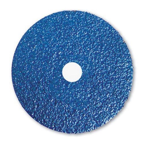 Resin Bonded Fiber Sanding Disc, 9 in, 24 Grit, Blue