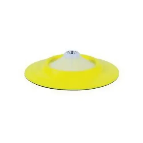 Flexible Backing Plate, 6 in Dia Yellow