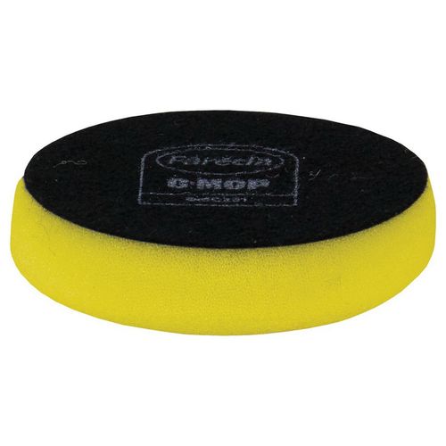 Farecla GMC312 Compounding Pad, 3 in Dia, Hook and Loop Attachment, Foam Pad, Yellow