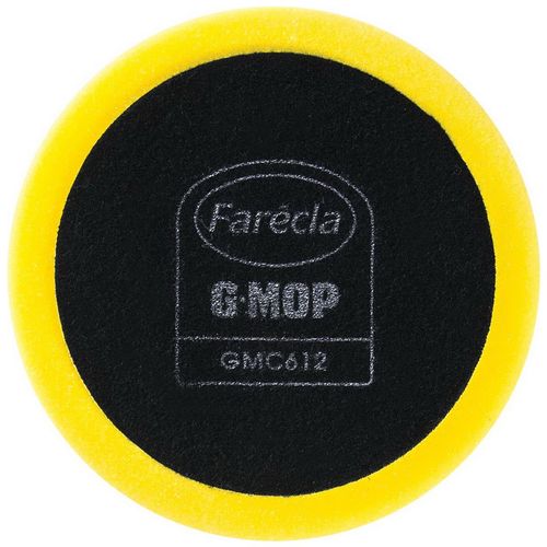 Farecla GMC612 Compounding Pad, 6 in Dia, Hook and Loop Attachment, Foam Pad, Yellow