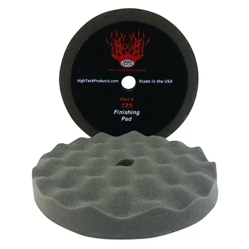 Finishing Pad, Black, 8" Diameter, 1" Thickness, Qty: 2