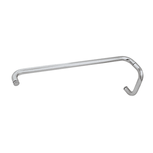 Brushed Satin Chrome 6" Pull Handle and 22" Towel Bar BM Series Combination Without Metal Washers