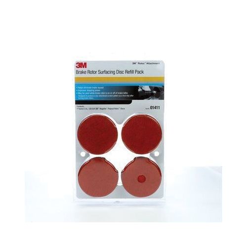 0 Coated Brake Rotor Surface Conditioning Disc Refill Pack, 3 in Dia, 120 Grit, Brown