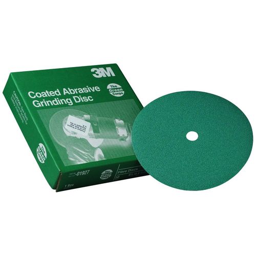 3M Green Corps Fibre Disc, 0, 9 1/8 inx7/8 in, 50