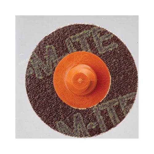 361F Series Coated Grinding Disc, 2 in Dia, 60 Grit, Medium Grade, 25000 rpm, Orange