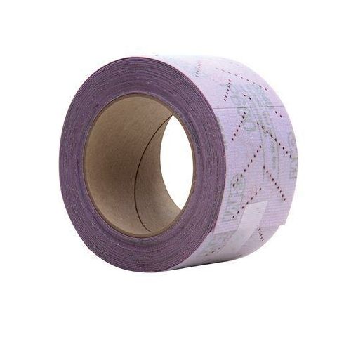 334U Series Perforated Clean Sanding Sheet Roll, 70 mm W x 12 m L, P600 Grit Purple