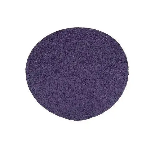 Premium Quick-Change Grinding Disc, 3 in Dia, 60+ Grit, Ceramic Abrasive, 20000 rpm, Purple