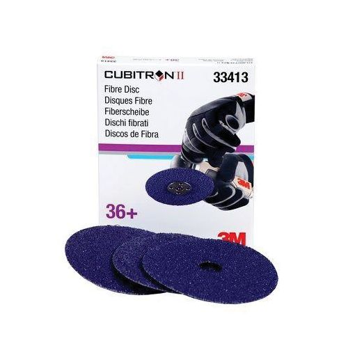 Abrasive Disc, 5 in Dia, 36+ Grit, 12000 rpm, Purple