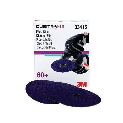 Cubitron II 33415 Abrasive Disc, 5 in Dia, 60+ Grit, 12000 rpm, Purple
