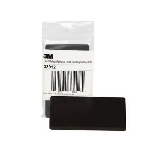 3M 33912 Paint Defect Removal Pad, 4-1/2 in Dia L x 2.4 in W, PSA Attachment, Rubber