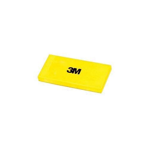 Sanding Block, 5-3/8 in Dia L x 2-1/2 in W, Hook and Loop Attachment Yellow