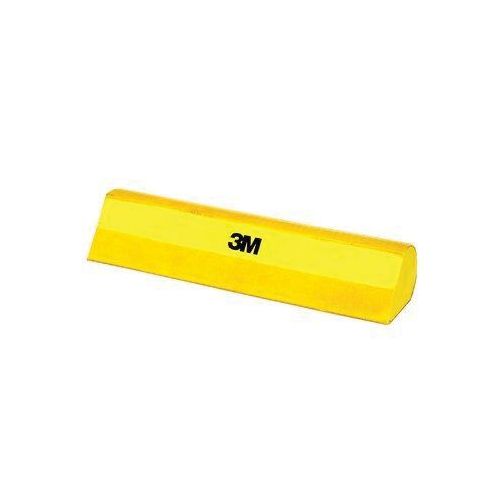 Sanding Block, 10 in Dia L x 2-1/8 in W, Hook and Loop Attachment Yellow