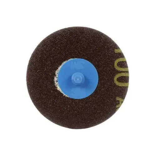 777F Series Coated Grinding Disc, 3 in Dia, P100 Grit, Fine Grade, 20000 rpm, Blue