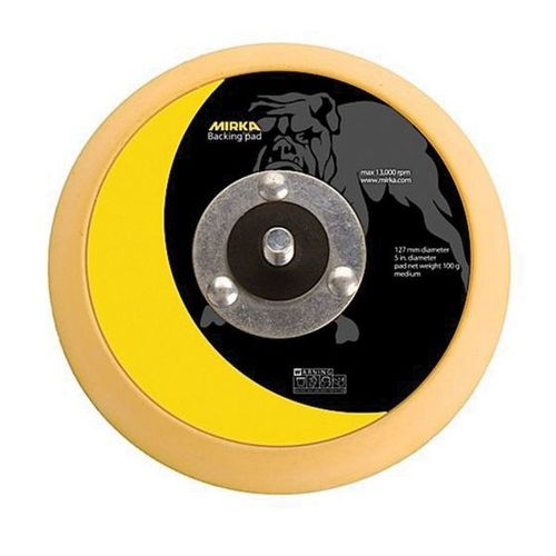 Mirka 105 105 Vinyl Faced Back-Up Pad, 5 in Dia, PSA Attachment