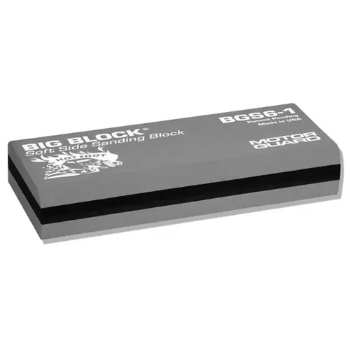 MOTOR GUARD 00727 BGS6-1 Hole Side Sanding Block, 2-5/8 in W x 6-1/2 in L, PSA Attachment
