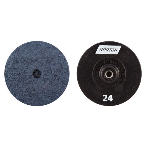 03658 Quick Change Grinding Disc, 3 in Dia, 50 Grit, Blue