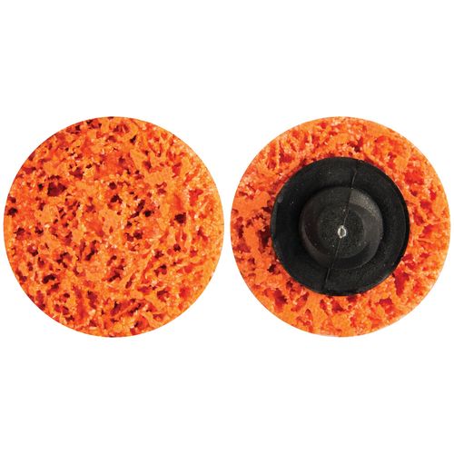 38632 Non-Woven Quick Change Grinding Disc, 2 in Dia, Orange