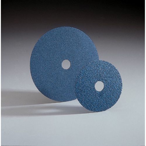 57290 FX672 Series Non-Vacuum Sanding Disc, 5 in Dia, 24 Grit, Blue