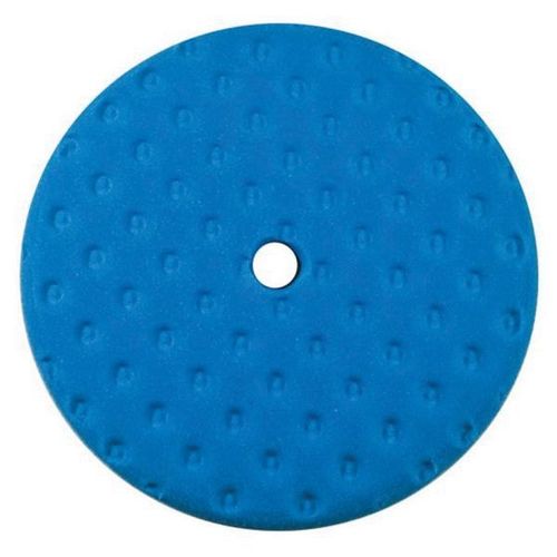 Presta Products 890138 Single Sided Soft Polishing Pad, 8-1/2 in Dia, 1-1/2 in THK, Hook and Loop Attachment, Foam Pad, Blue