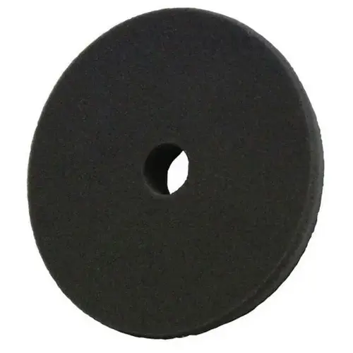 Single Sided Ultimate Polish Pad, 5-1/2 in Dia, Hook and Loop Attachment, Foam Pad, Black