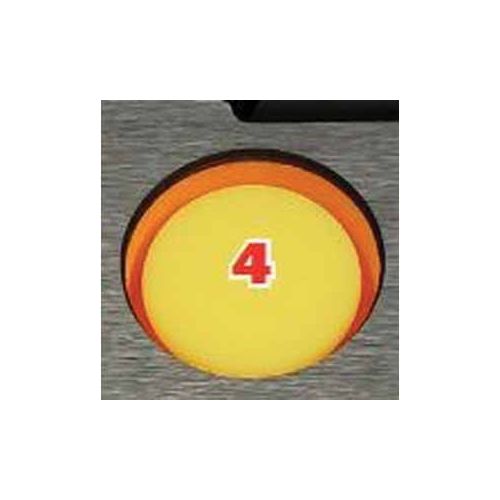 907 Finishing Pad, 2 in Dia, Yellow