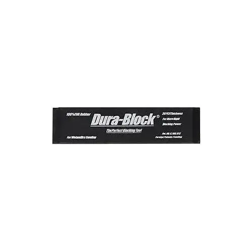 Type 2/3 Sanding Block, 2-5/8 in W x 11 in L, PSA Attachment, EVA Rubber Black