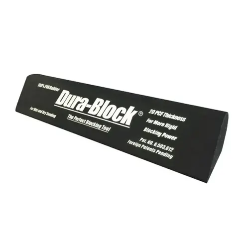 Dura-Block AF4406 Tear-Drop Sanding Block, 11 in L, PSA Attachment Black