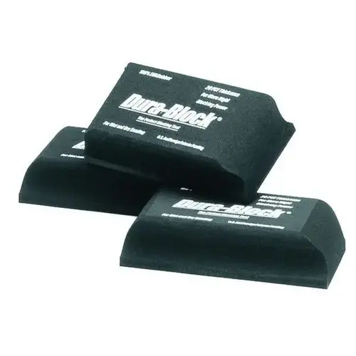 1/3 Radius Sanding Block, 2-3/4 in W x 5-1/2 in L, 1-3/4 in THK, PSA Attachment Black